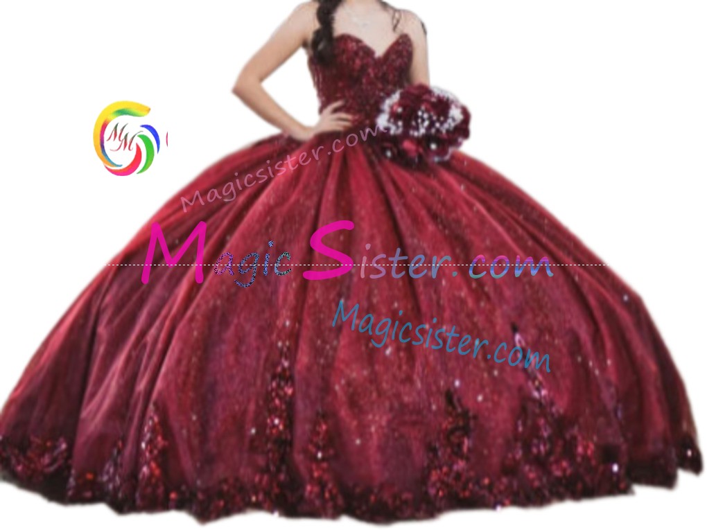 Hotselling Burgundy Quinceanera Dress