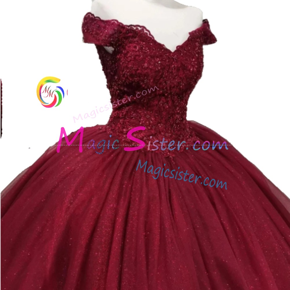 Hotselling Burgundy Quinceanera Dress