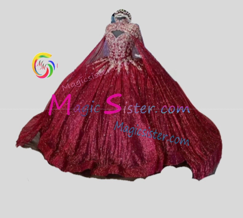 Hotselling Burgundy Quinceanera Dress