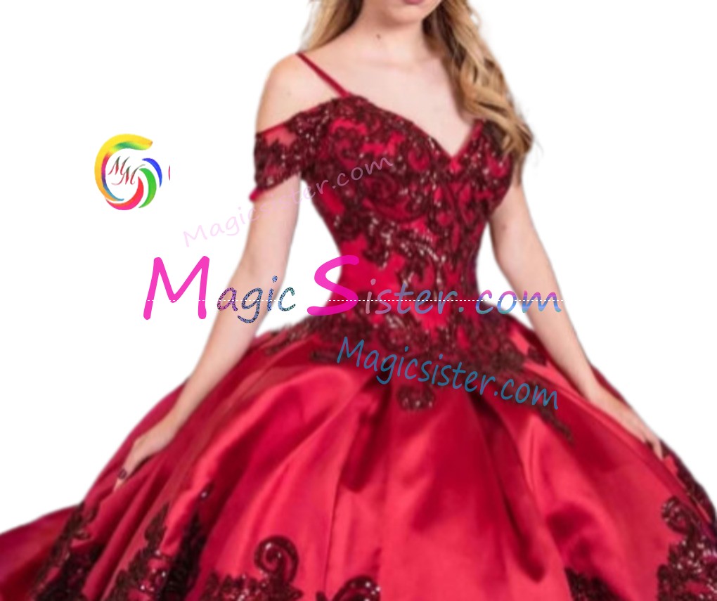 Hotselling Burgundy Quinceanera Dress