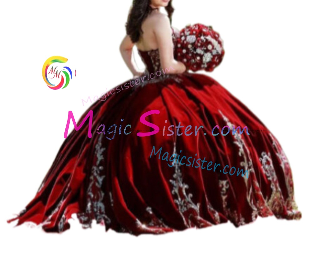 Hotselling Burgundy Quinceanera Dress