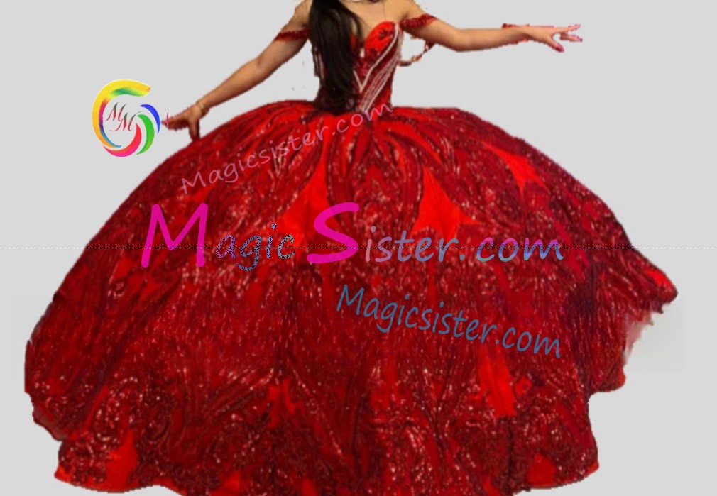 Hotselling Burgundy Quinceanera Dress