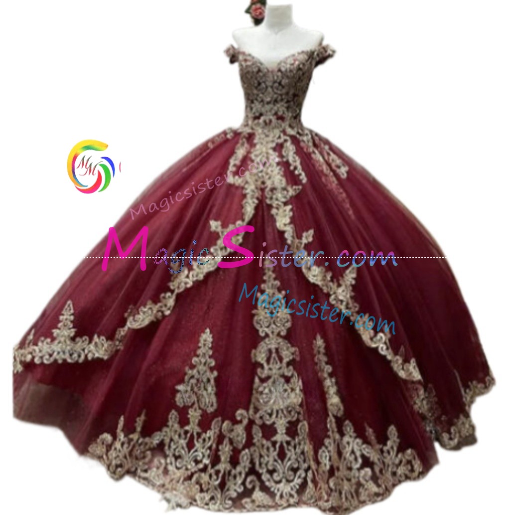 Hotselling Burgundy Quinceanera Dress