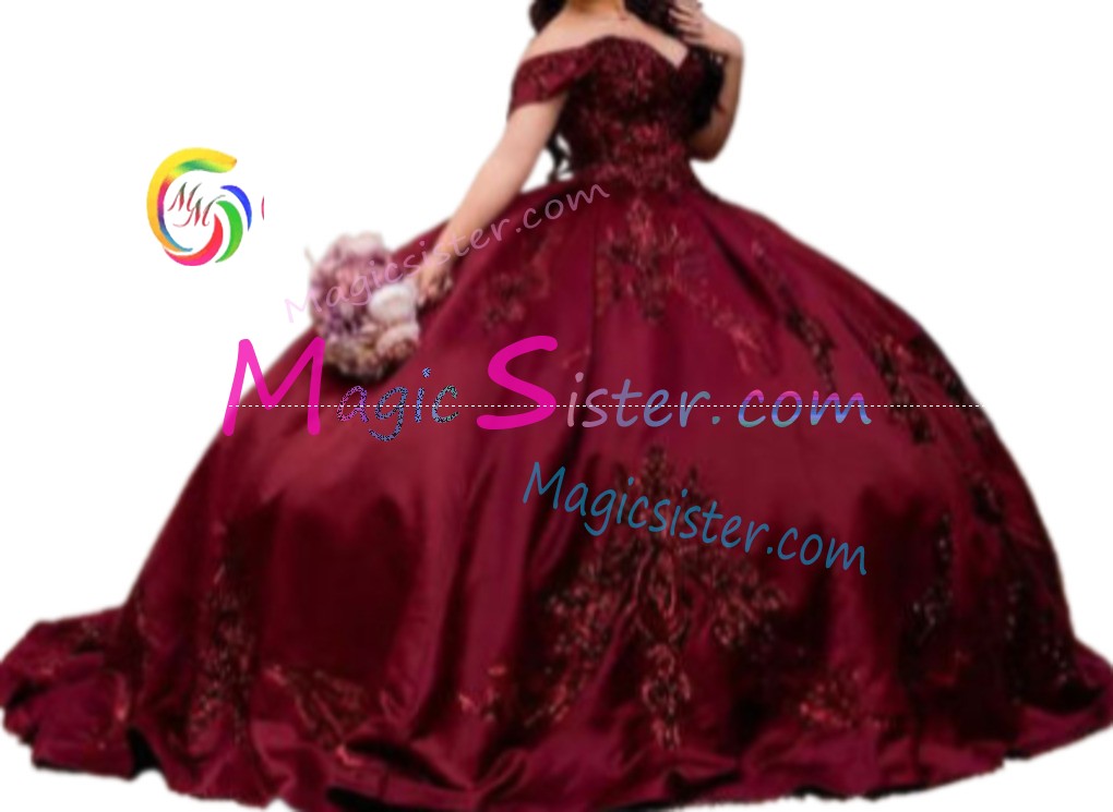 Hotselling Burgundy Quinceanera Dress