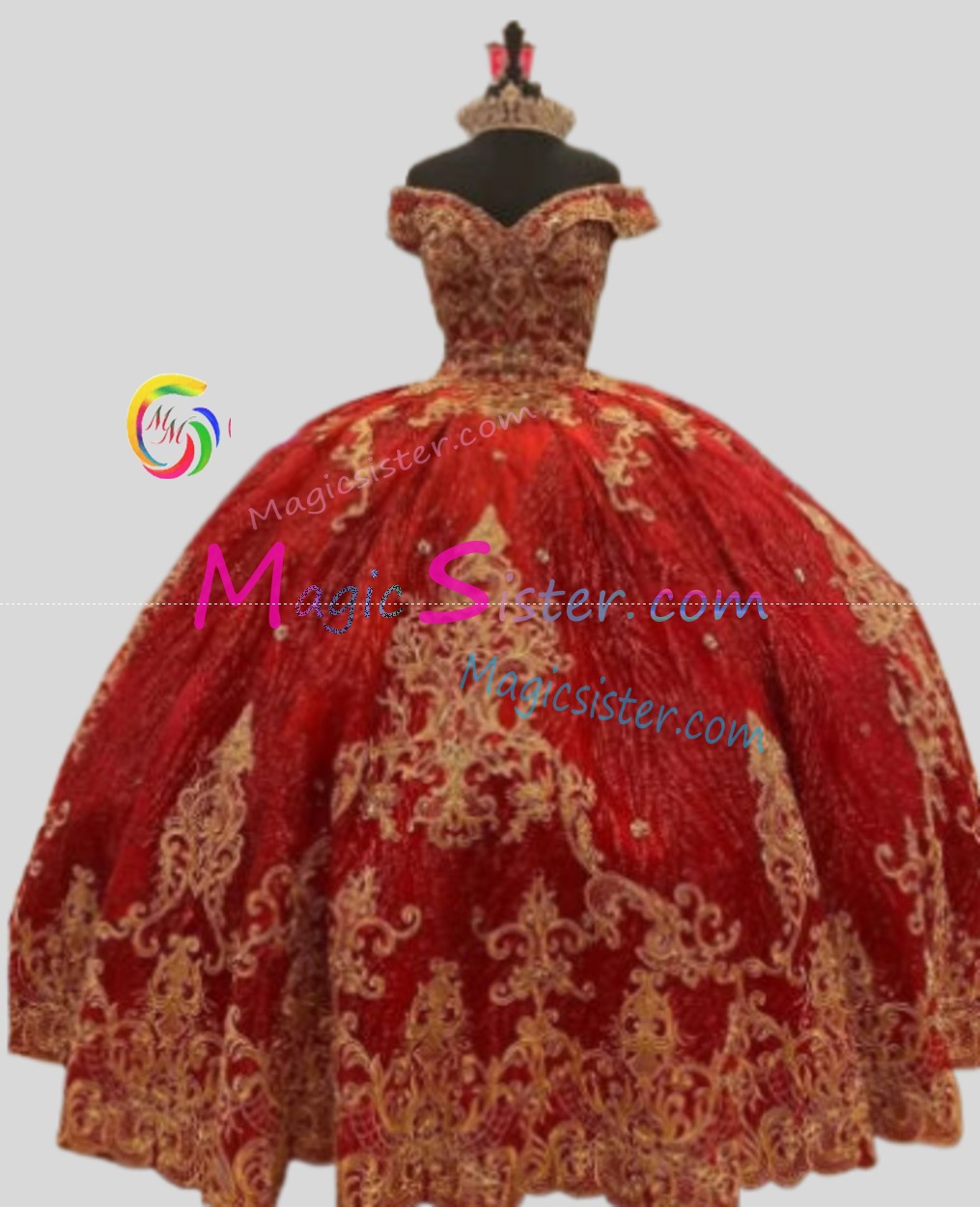 Hotselling Luxury Burgundy Quinceanera Dress