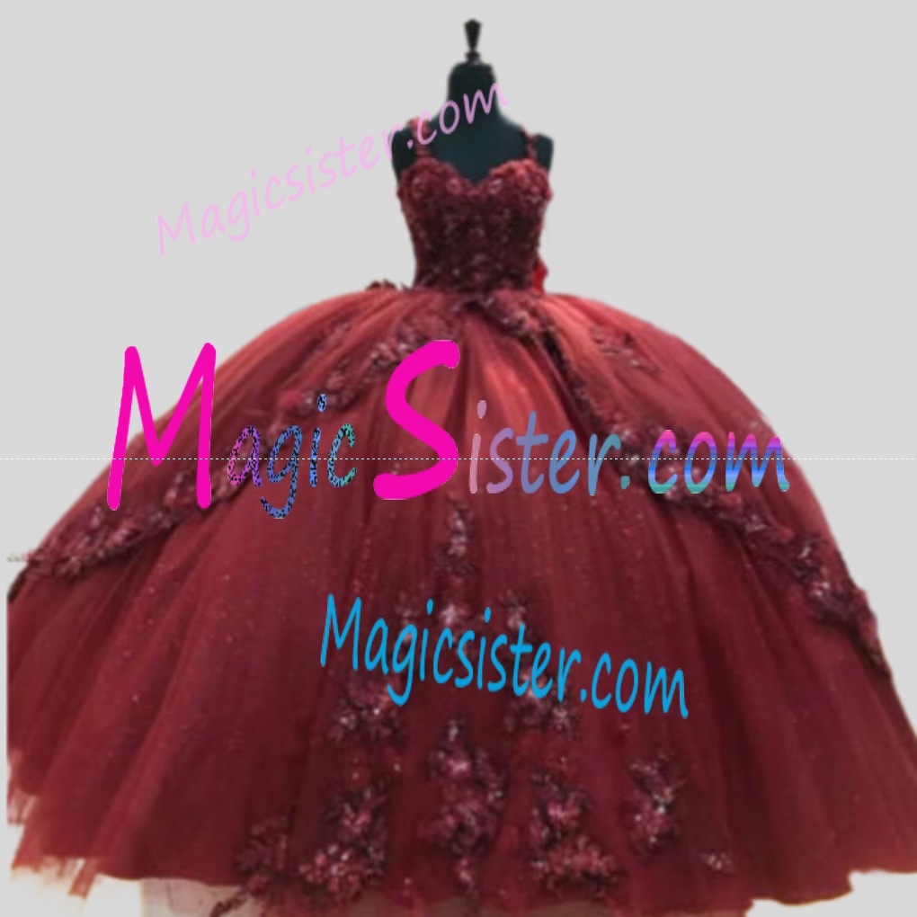 Hotselling Luxury Burgundy Quinceanera Dress