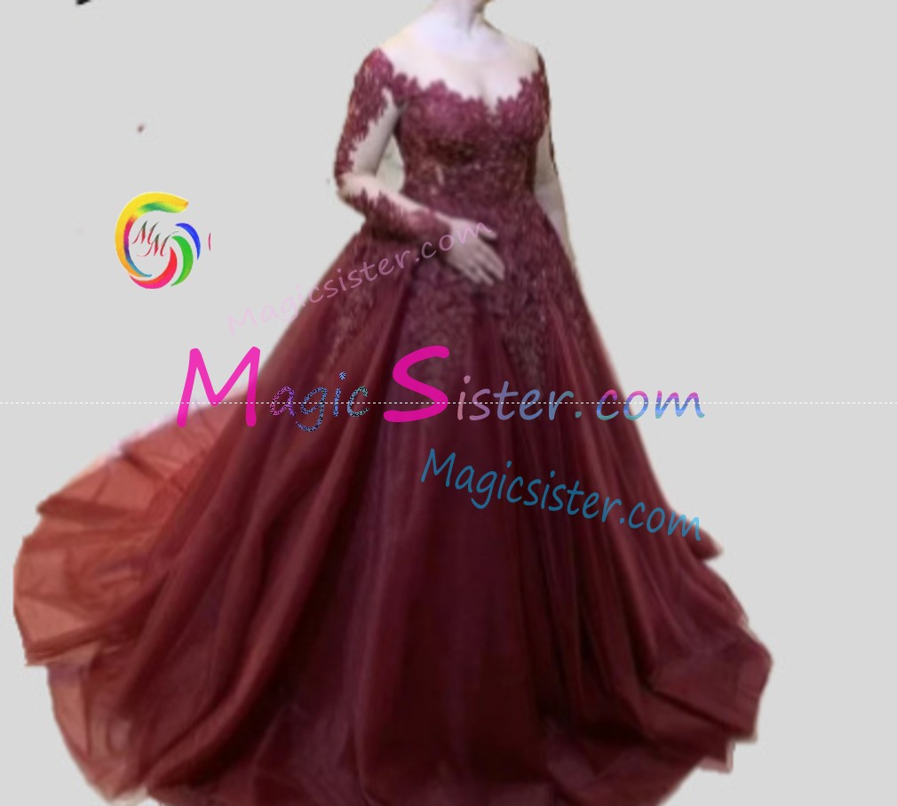 Hotselling Luxury Burgundy Quinceanera Dress