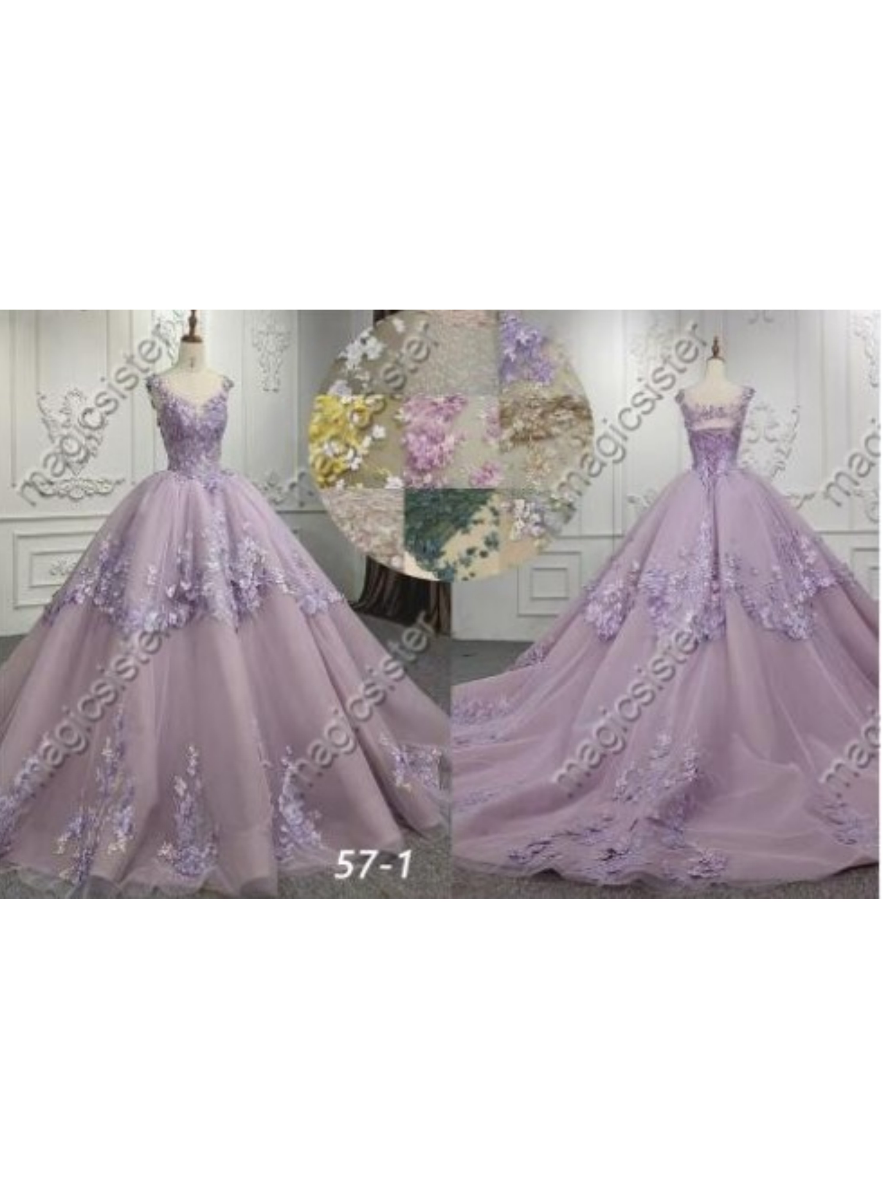 Instock Multi-Color Quninceanera Dress