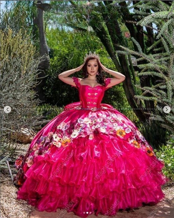 Instock Factory Wholesale Charro Quninceanera Dress