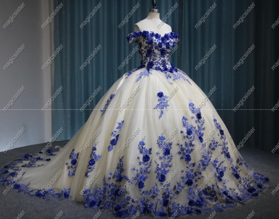 Instock Factory Lace Embroidery Quinceanera Dress