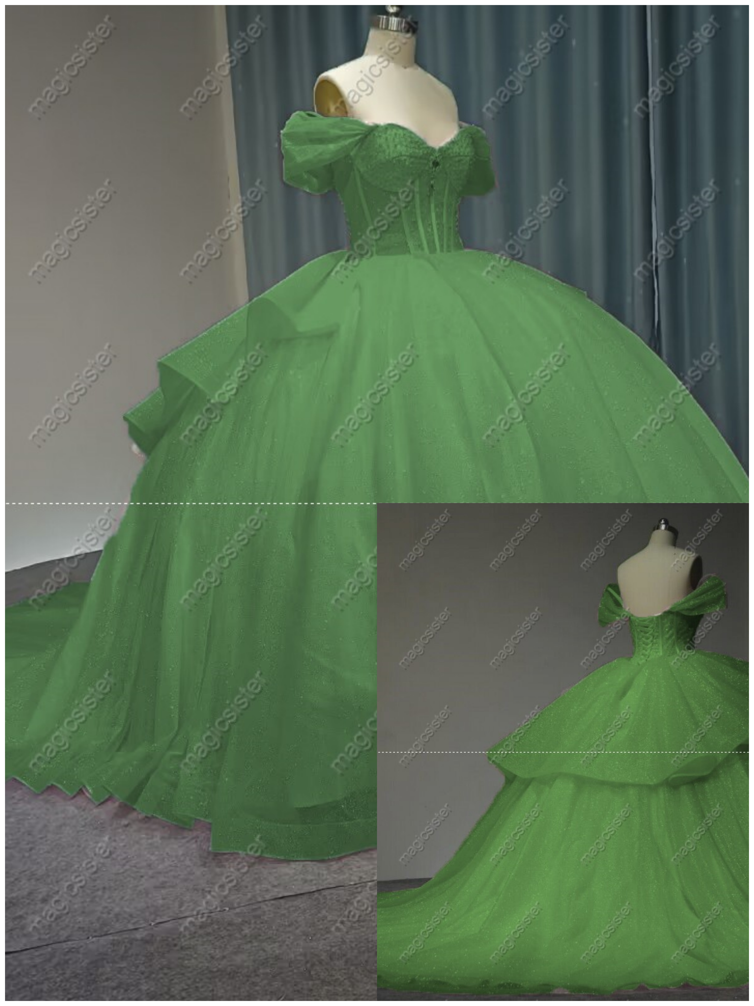 Superhot Unique Factory Wholesale Glitter Quinceanera Dresses