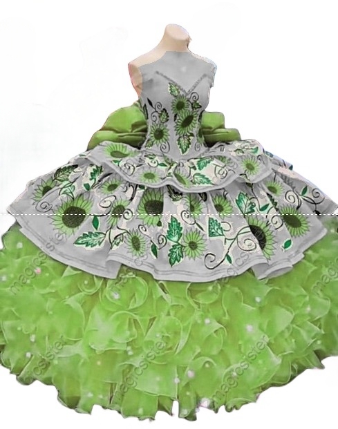 Hot Selling Factory Wholesale Sunflower Quinceanera Dress
