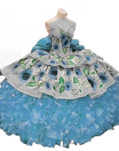 Hot Selling Factory Wholesale Sunflower Quinceanera Dress