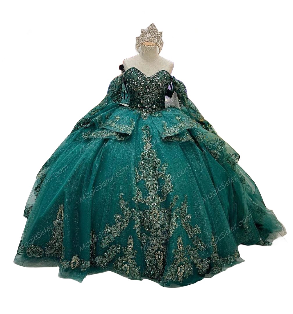 Instock 3D Flowers Quinceanera dresses