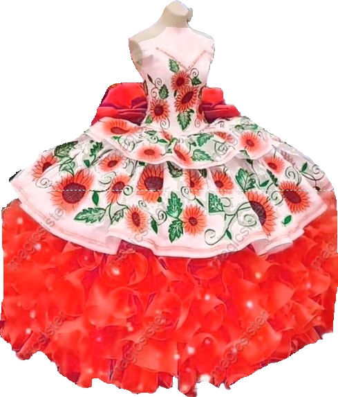 Hot Selling Factory Wholesale Sunflower Quinceanera Dress