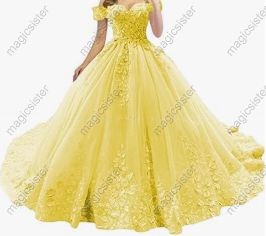 Beautiful luxury Hot Sale 3D Flower Lace Quinceanera Dress