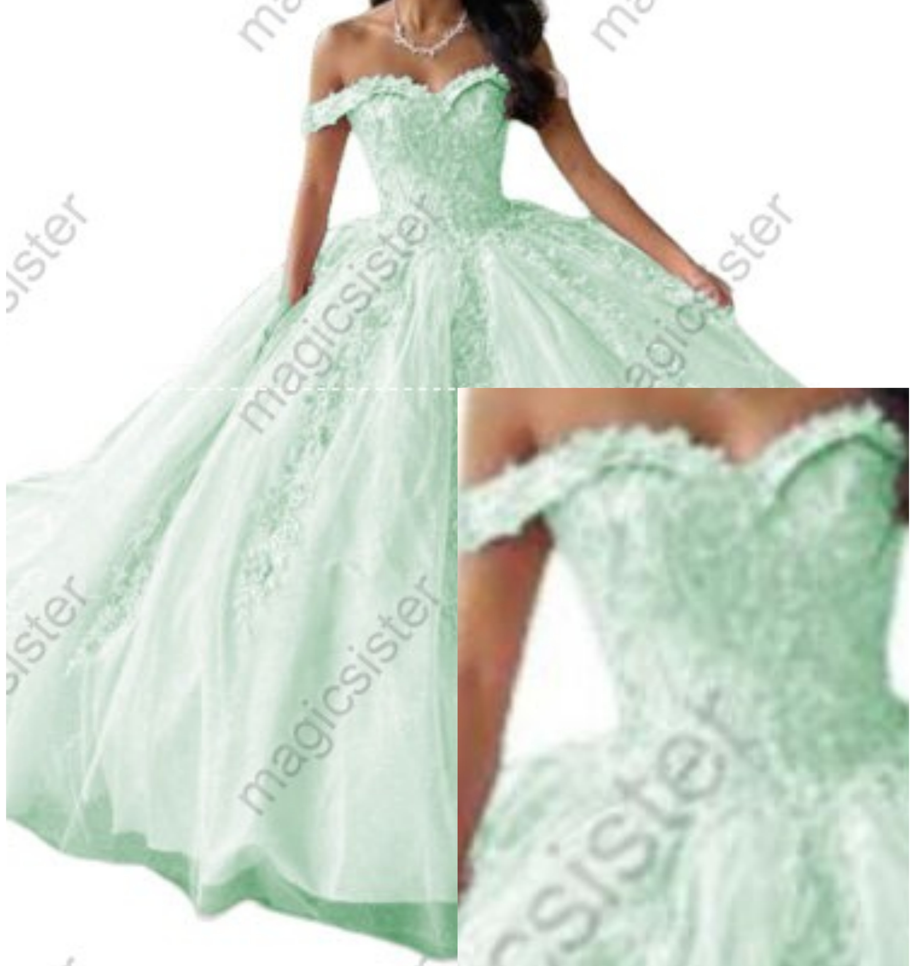 Sweetheart Quinceanera Dresses Ball Gown Appliques Lace Tulle