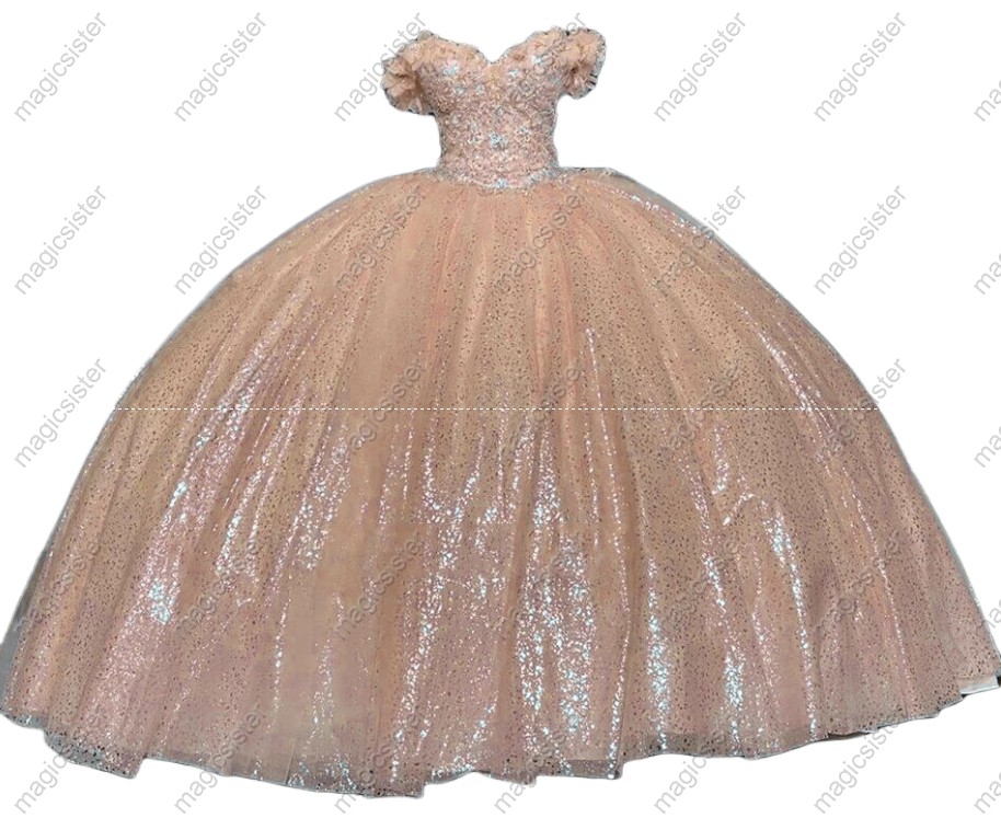 Luxury Unique Glitter Quinceanera Dresses