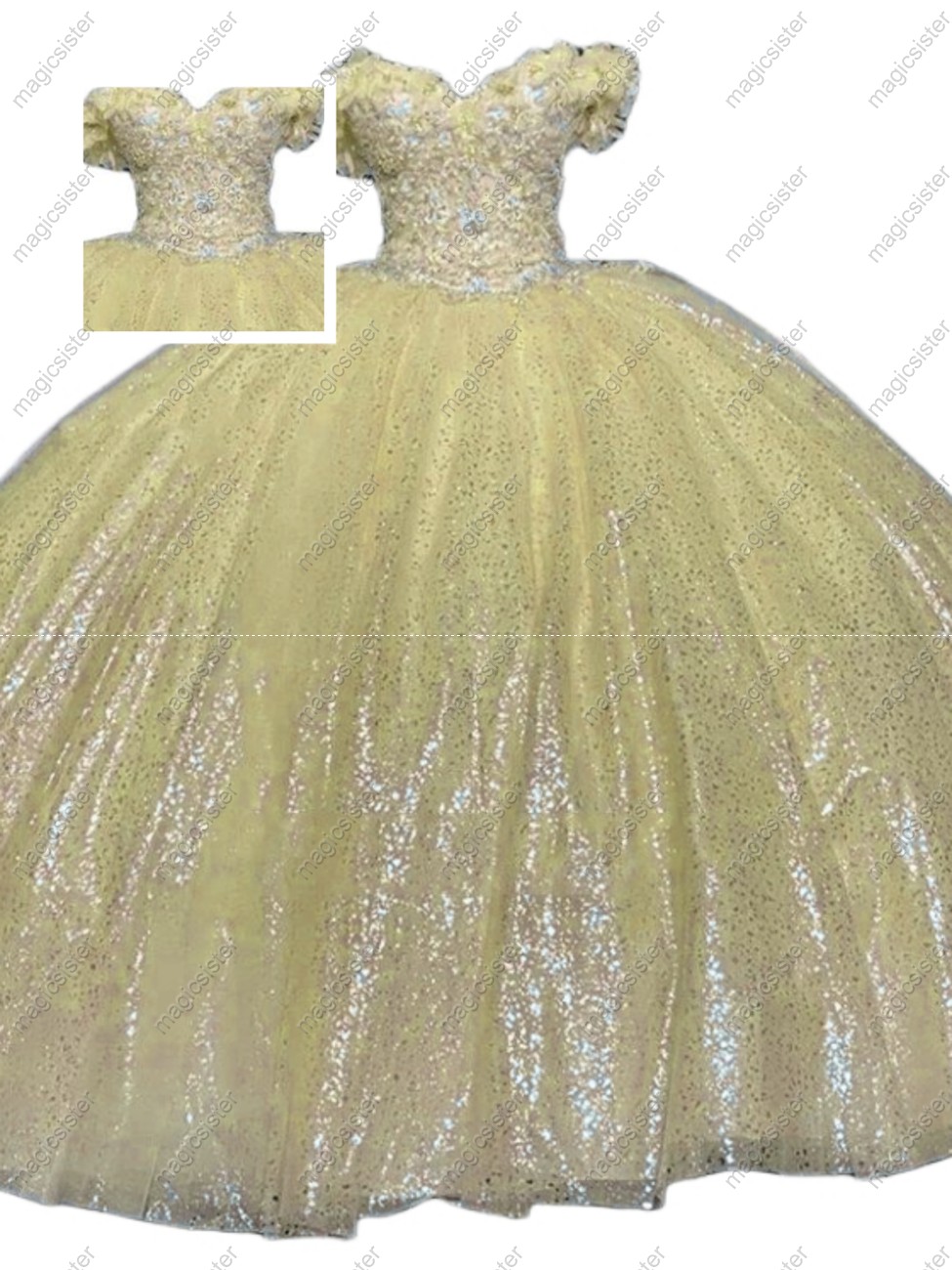Luxury Unique Glitter Quinceanera Dresses