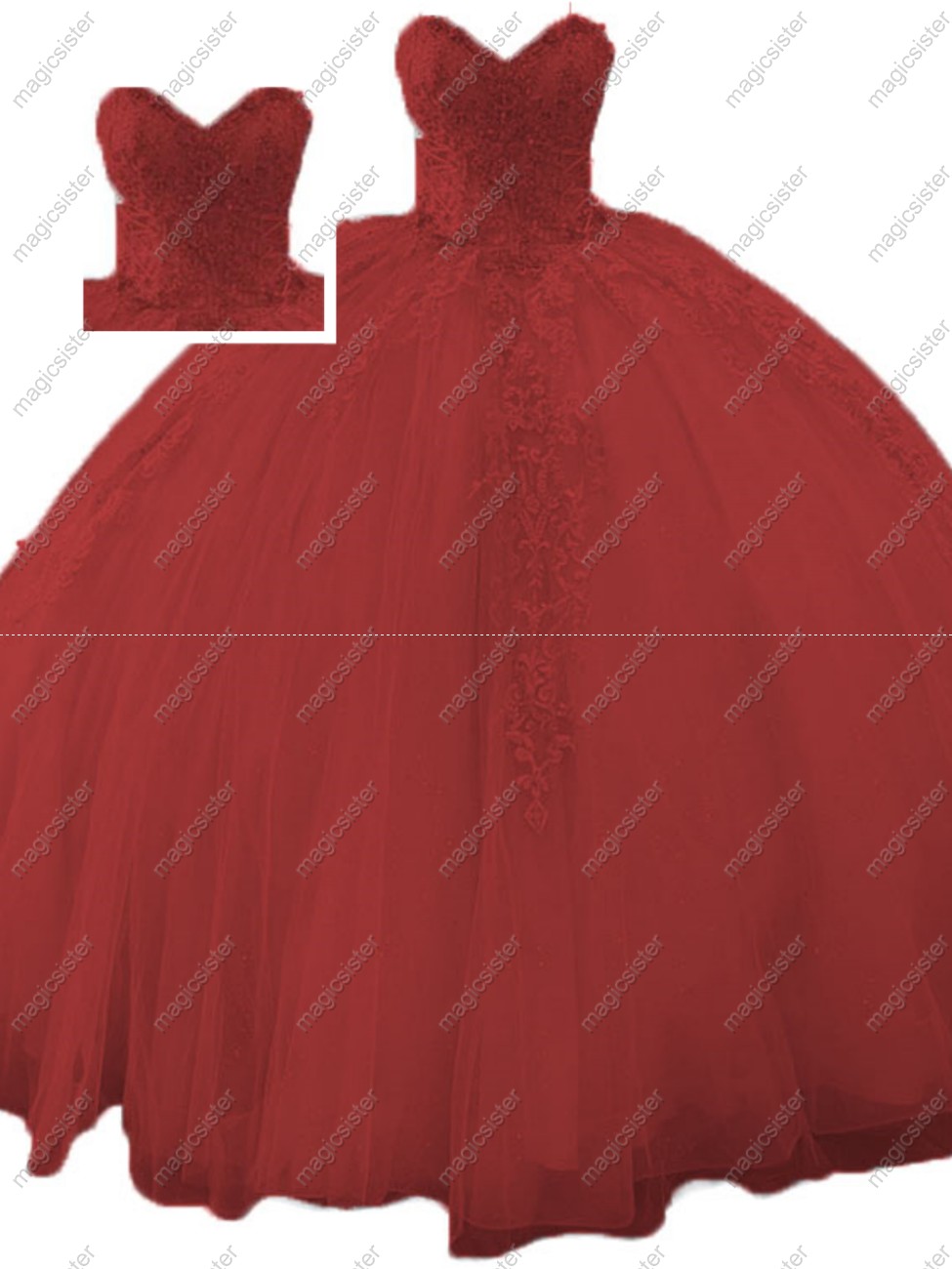 Factory Wholesale Luxurious Floral Appliques Quinceanera Ball Gowns