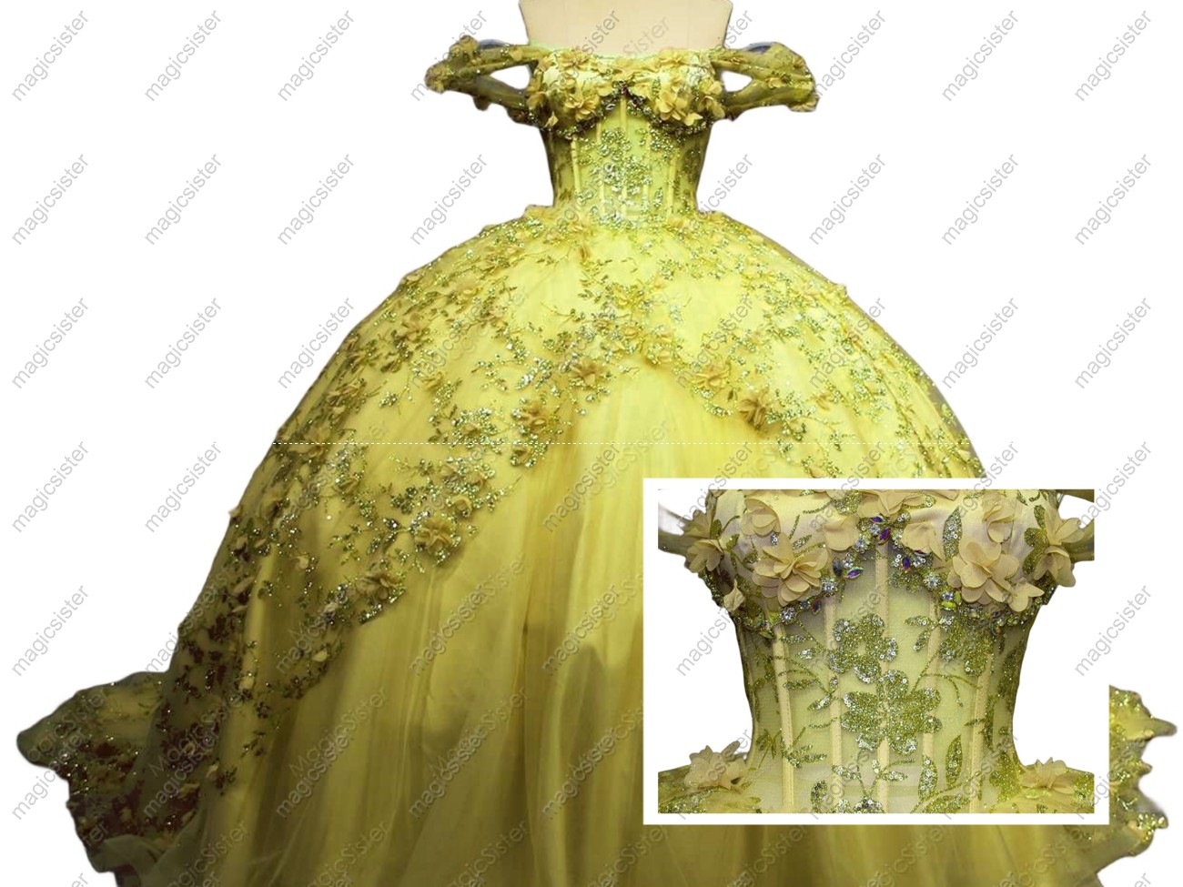 Princess Ball Gown Quinceanera Dresses Appliques Lace Beads Sweet 16 Dress Lace up Birthday Gowns