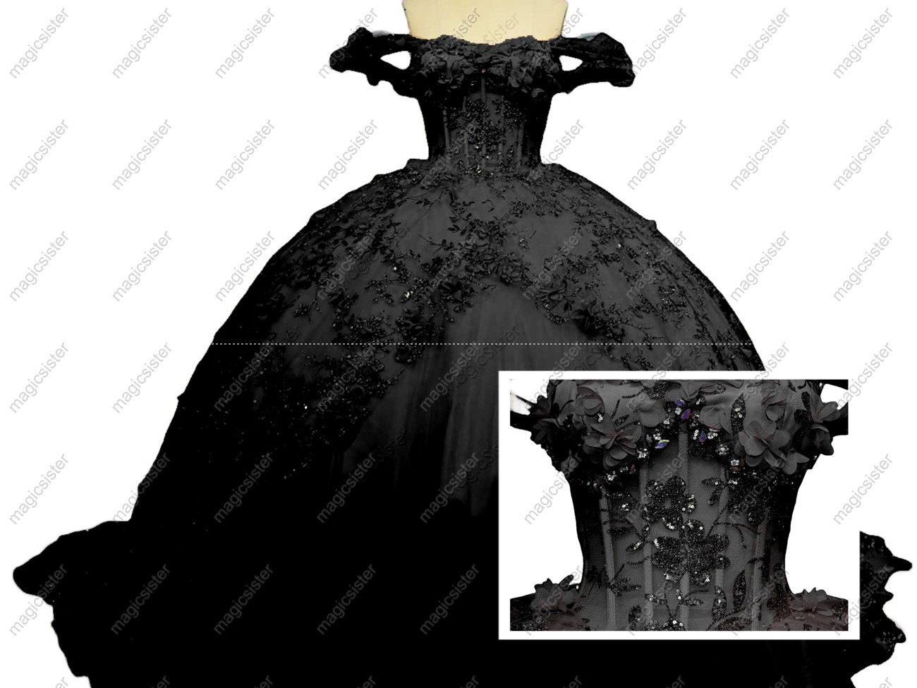 Princess Ball Gown Quinceanera Dresses Appliques Lace Beads Sweet 16 Dress Lace up Birthday Gowns