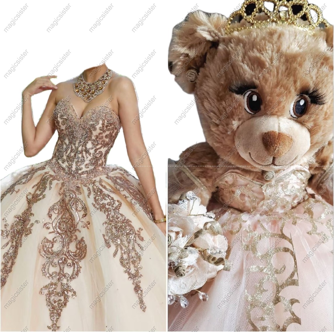 Quinceanera Dresses Ball Gown Birthday Party Dress Lace Up Graduation Gown With Bow