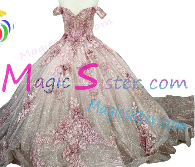 Blush Factory Wholesale Flowers Quinceanera Dress