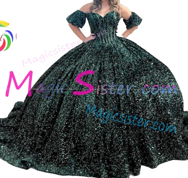 Pretty Topselling Emerald Green Quinceanera Dress