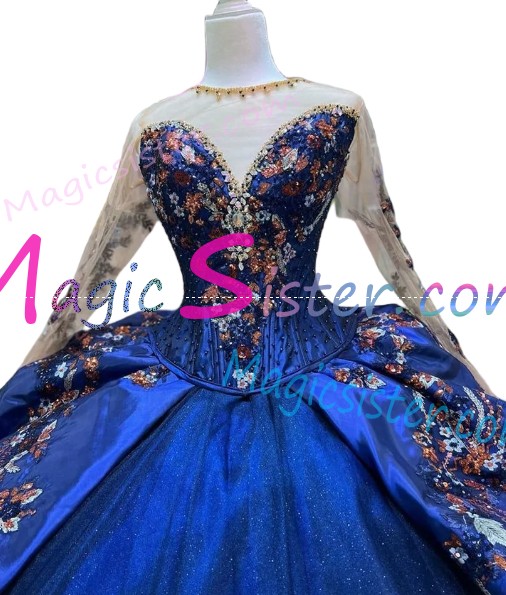 Hotselling Embroidery Charro Quinceanera Dress