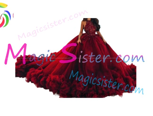 Topselling Luxury Red Quinceanera Dress