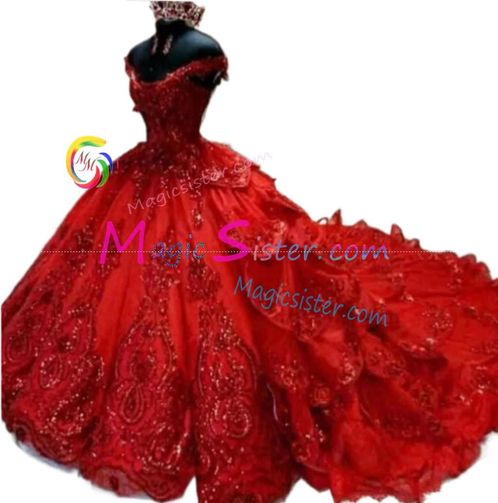 Hotselling Beautiful Burgundy Quinceanera Dress