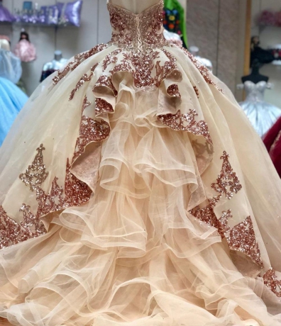 Instock Sequins Quinceanera dresses