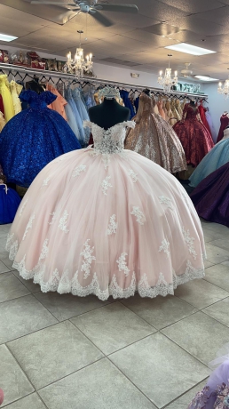 Instock 3D Flowers Quinceanera dresses