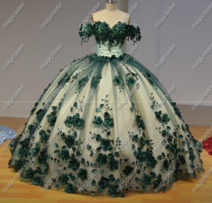 3D Flowers Quinceanera dresses