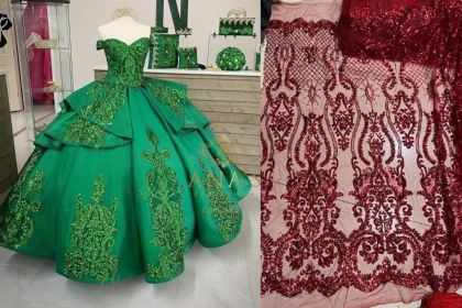 Instock 3D Flowers Quinceanera dresses