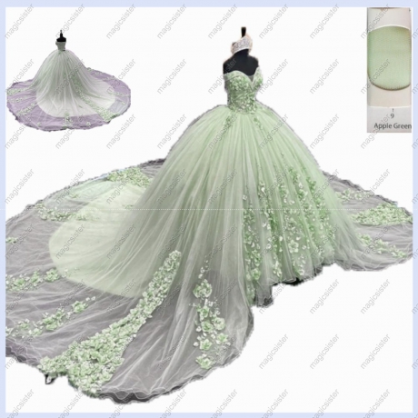 3D Flowers Quinceanera dresses
