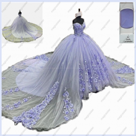 3D Flowers Quinceanera dresses