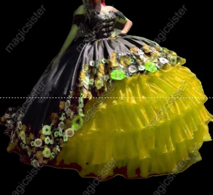 Hot Selling Factory Wholesale Sunflower Quinceanera Dress