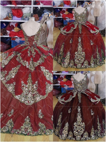Fashionable Factory Wholesale Sequins Quinceanera Dress