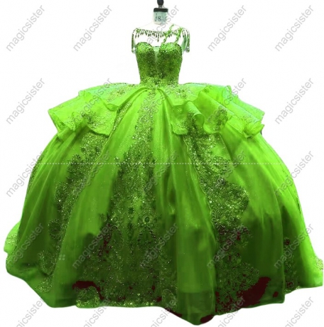 Fashionable Factory Wholesale Sequins Quinceanera Dress