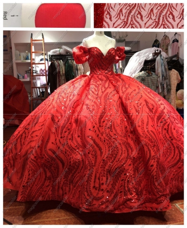 Fashionable Factory Wholesale Sequins Quinceanera Dress