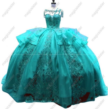 Fashionable Factory Wholesale Sequins Quinceanera Dress