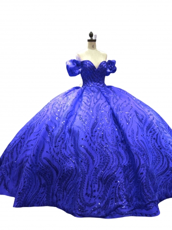 Fashionable Factory Wholesale Sequins Quinceanera Dress