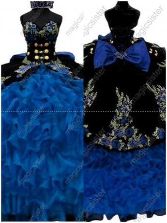 Hotselling Embroidery Charro Quinceanera Dress