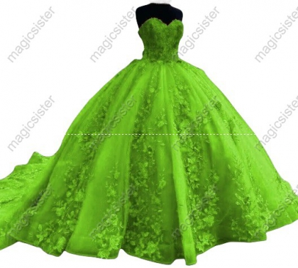 Luxurious Factory Wholesale Floral Appliques Quinceanera Ball Gowns