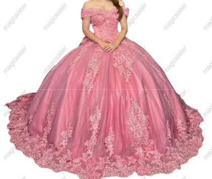 Superhot Lace Appliques Quinceanera dresses