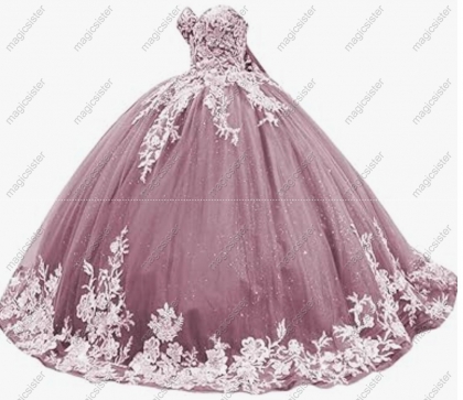 Factory Wholesale Fashionable Sequins Quinceanera Dress
