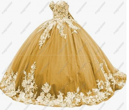 Factory Wholesale Fashionable Sequins Quinceanera Dress