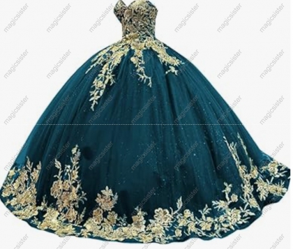 Factory Wholesale Fashionable Sequins Quinceanera Dress